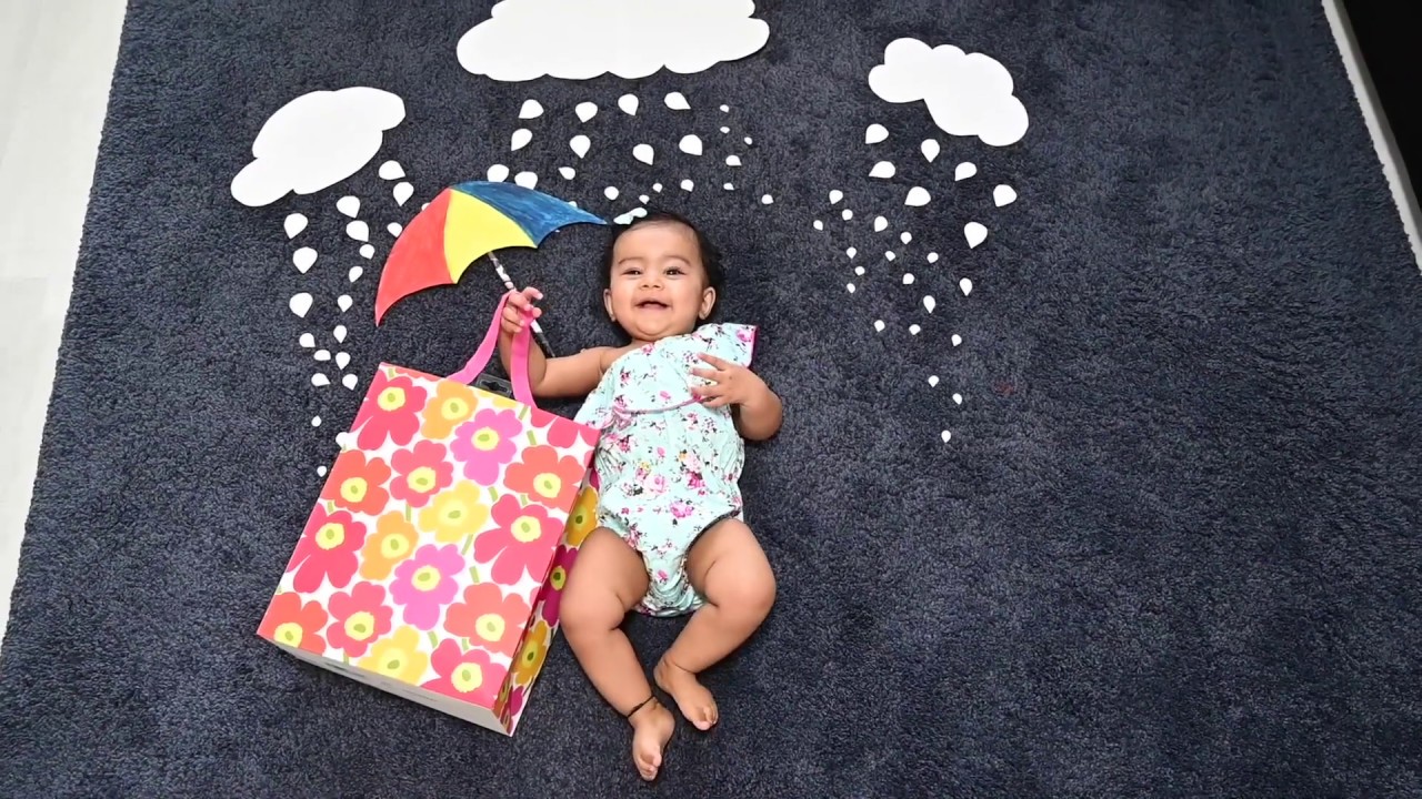 Baby Photoshoot: Shopping in Rain DIY Baby Photoshoot at Home || Monsoon Baby Photoshoot