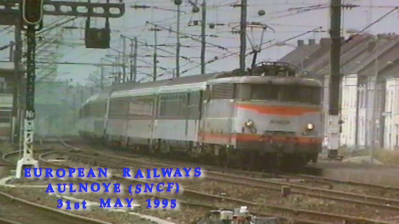 European Railways in the 1990s Aulnoye Station (SNCF) Gare de Aulnoye on the 31st May 1995