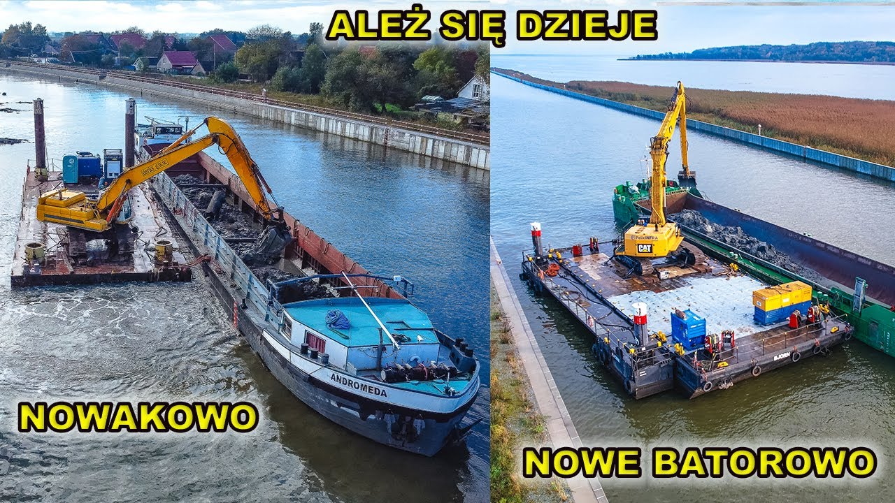 Ależ się dzieje.Kolos pracuje w Nowym Batorowie i trwa pogłębianie w Nowakowie.