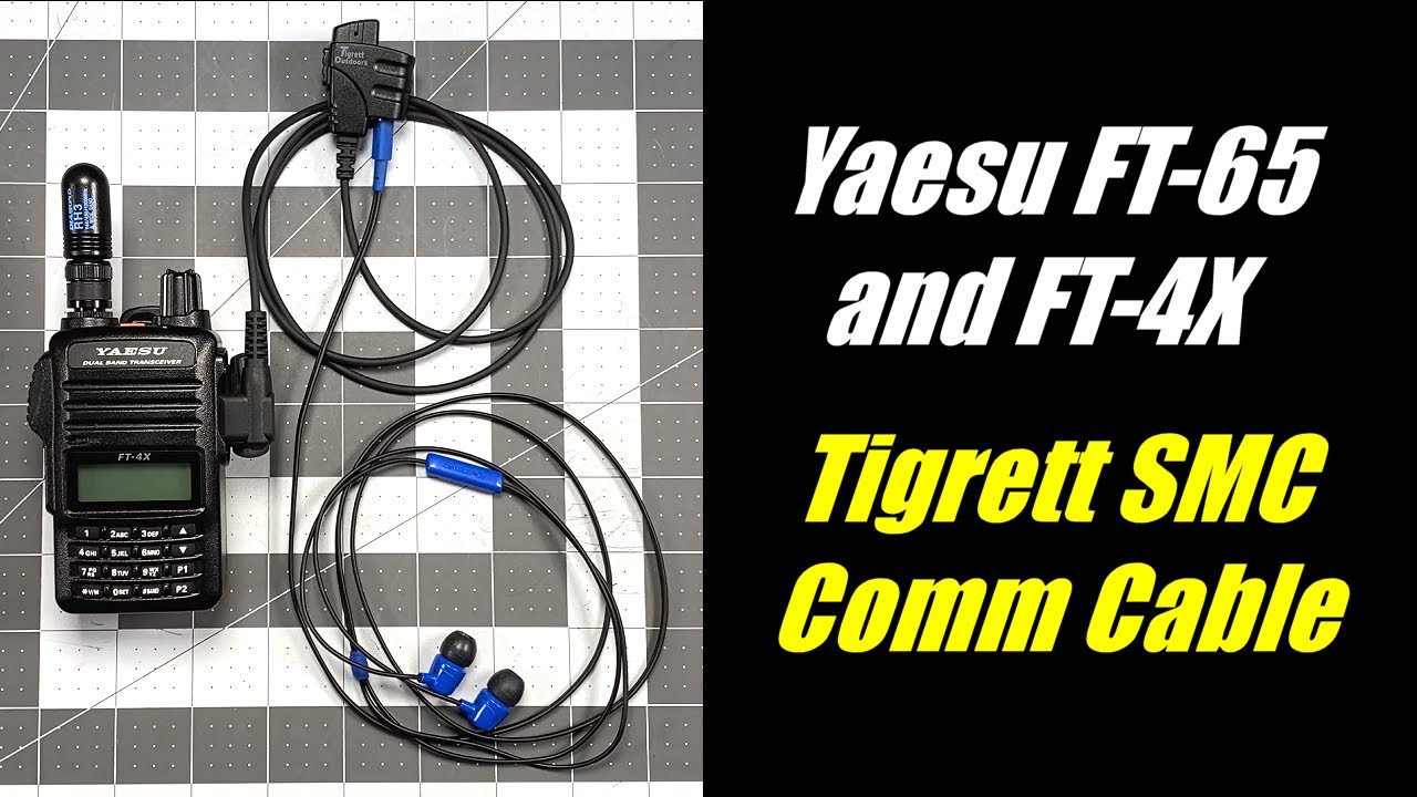 Tigrett Outdoors SMC Cable for Yaesu FT-65 & FT-4X Radios