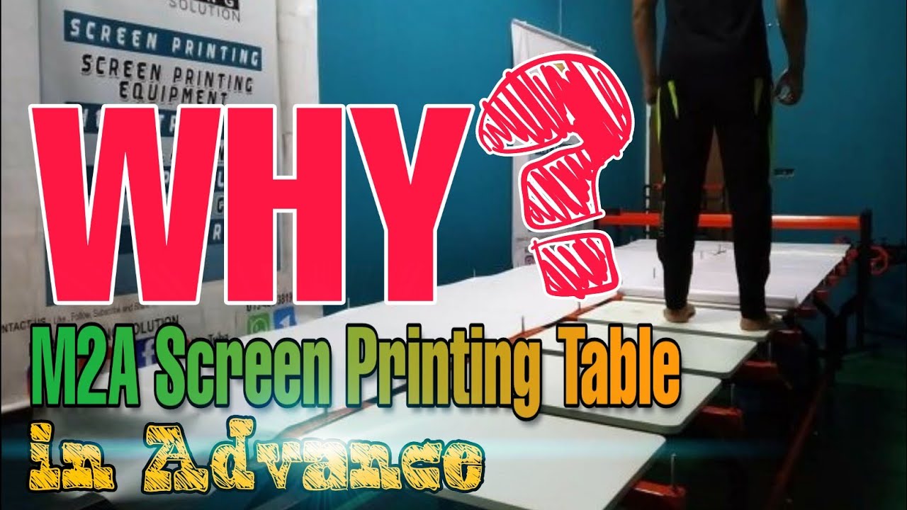 [SCREEN PRINTING] LINE TABLE IN ADVANCE | MEJA SILKSCREEN | MARKING SIAM