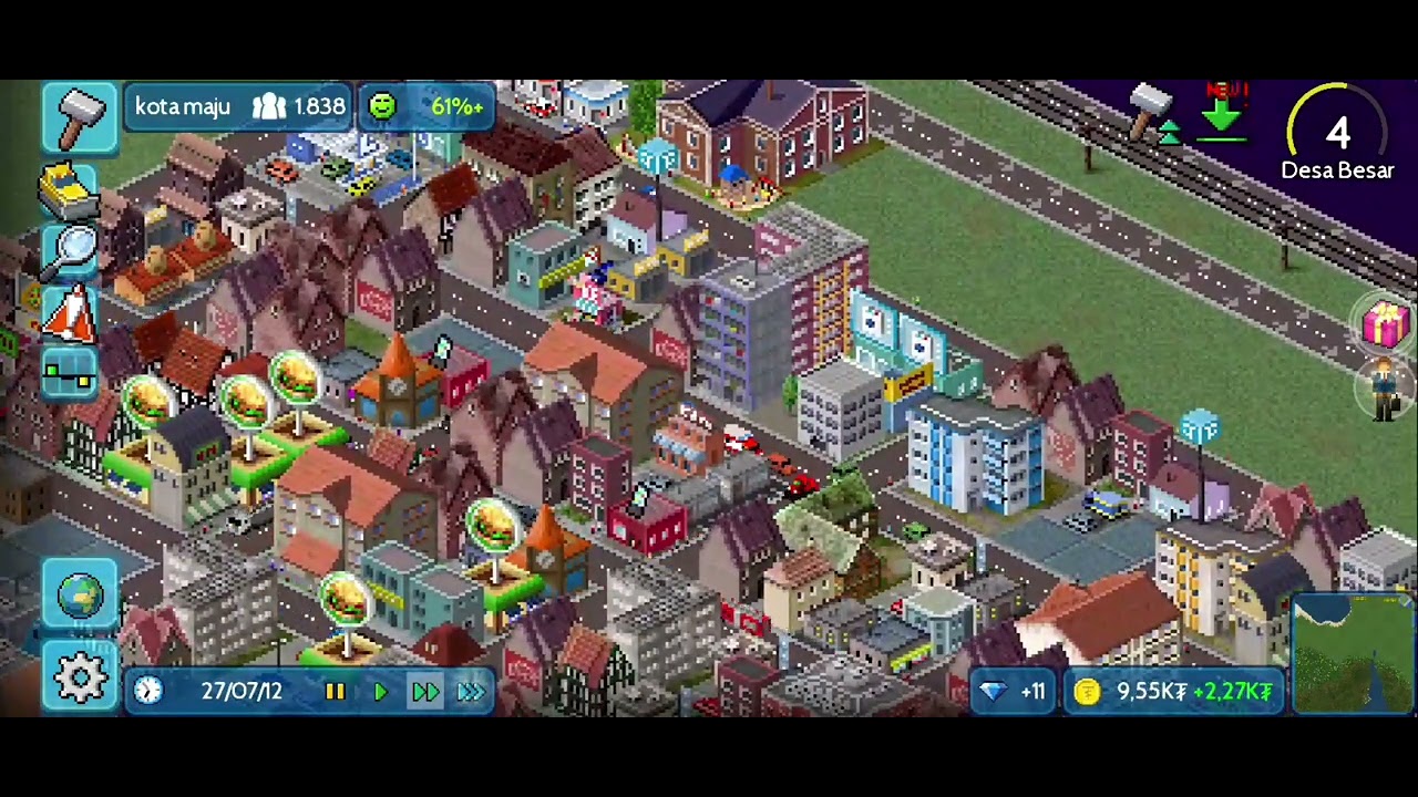 Aku buat kota di game theo town part 3