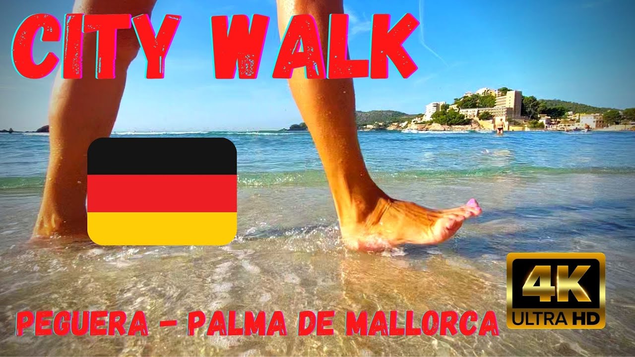 Peguera - City Walking Bodensee 🇩🇪 ✨ 4K HDR ASMR Oktober 2022 - Palma de Mallorca - Spanien
