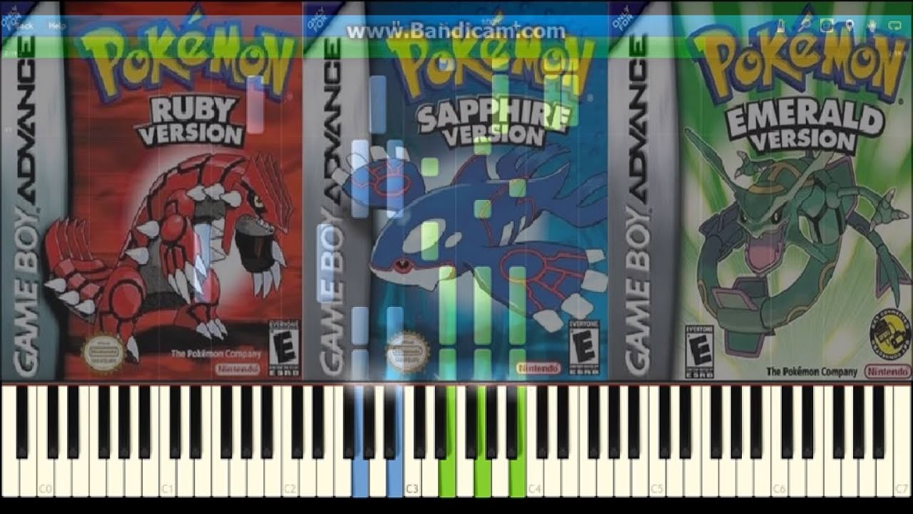 Pokemon Ruby Sapphire Emerald - Verdanturf Town [Piano Synthesia]