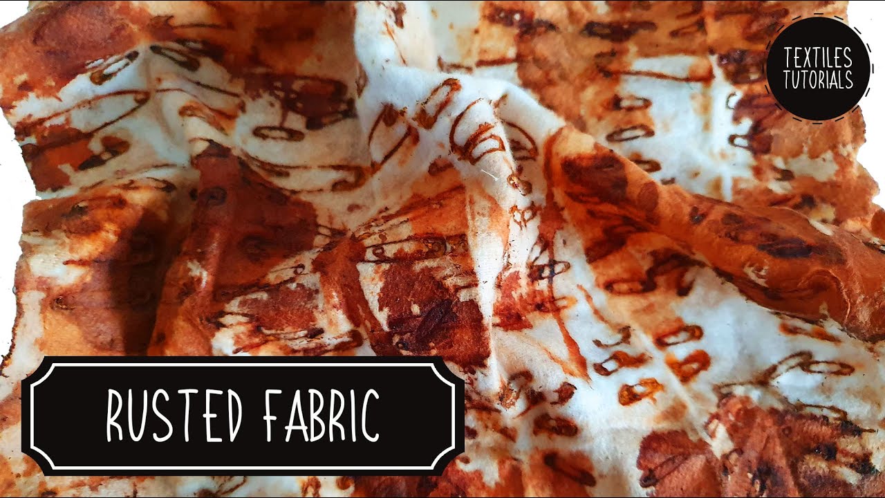 Creating Rusted Textiles - Wool & Safety Pins