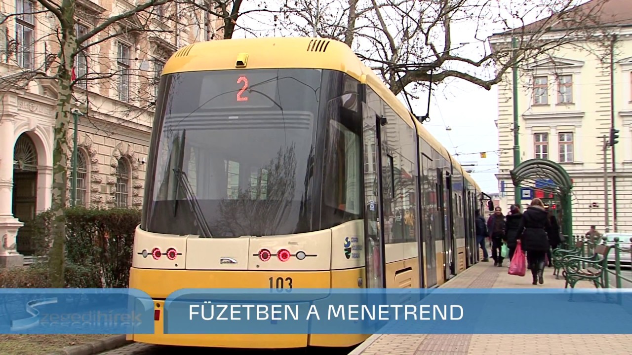 Szegedi Hírek Füzetben a menetrend 2017.02.21.
