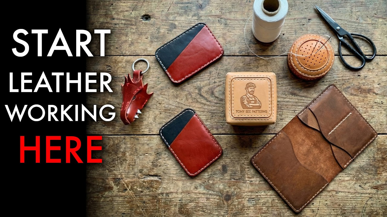 Beginner Leathercraft Starter Pack – 5 Easy Leather Patterns to Start Making Today