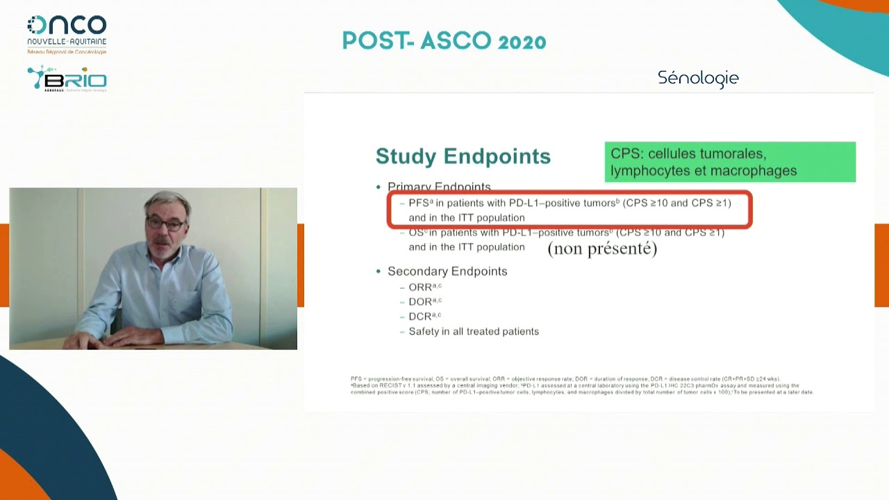 Webinar Les « Scoops » de l’ASCO : Post-ASCO 2020 - Sénologie