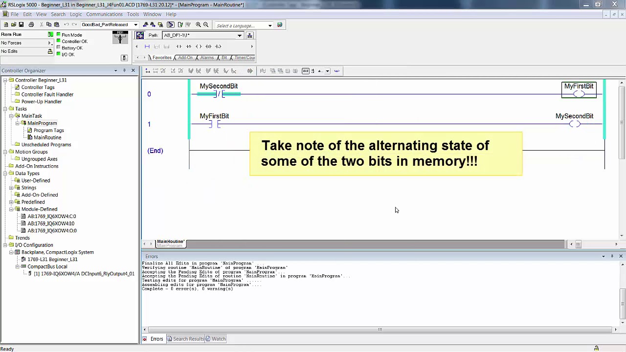 06 Programming & Troubleshooting a PAC - Just for Fun, Bit Dancing - Approx. Pg. 41