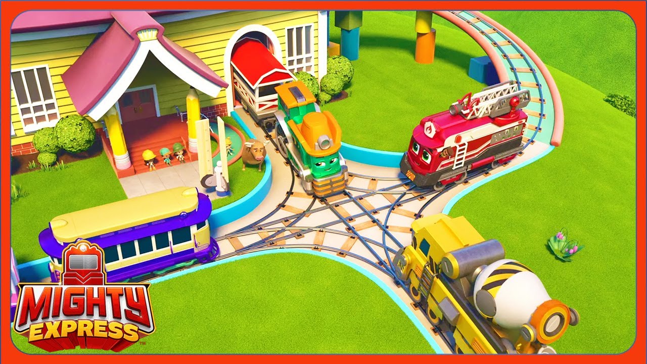 Come Hang Out With The Mighty Express (Compilation) | Mighty Express | Cartoons For Kids