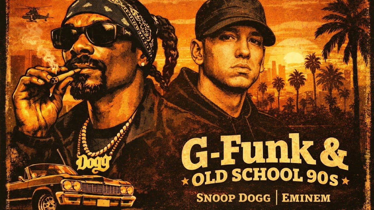 G-Funk & Old School 90s Snoop Dogg, Eminem,Tyga, 50 Cent, Dr. Dre, lce Cube, Juicy J, Drake