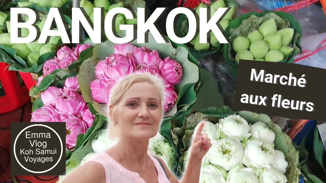 Bangkok Pak Khlong Talat | Marché aux fleurs à Bangkok