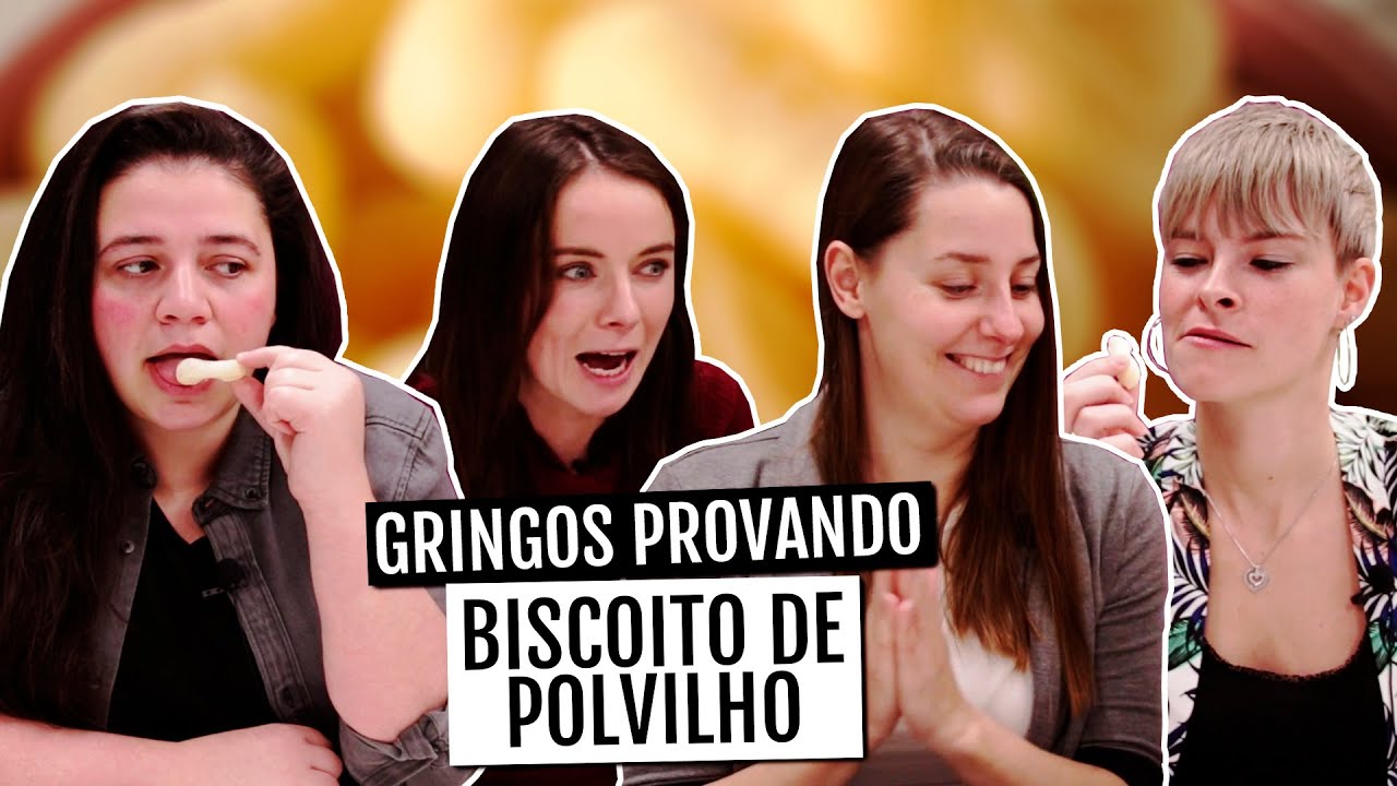 GRINGOS PROVANDO BISCOITO DE POLVILHO