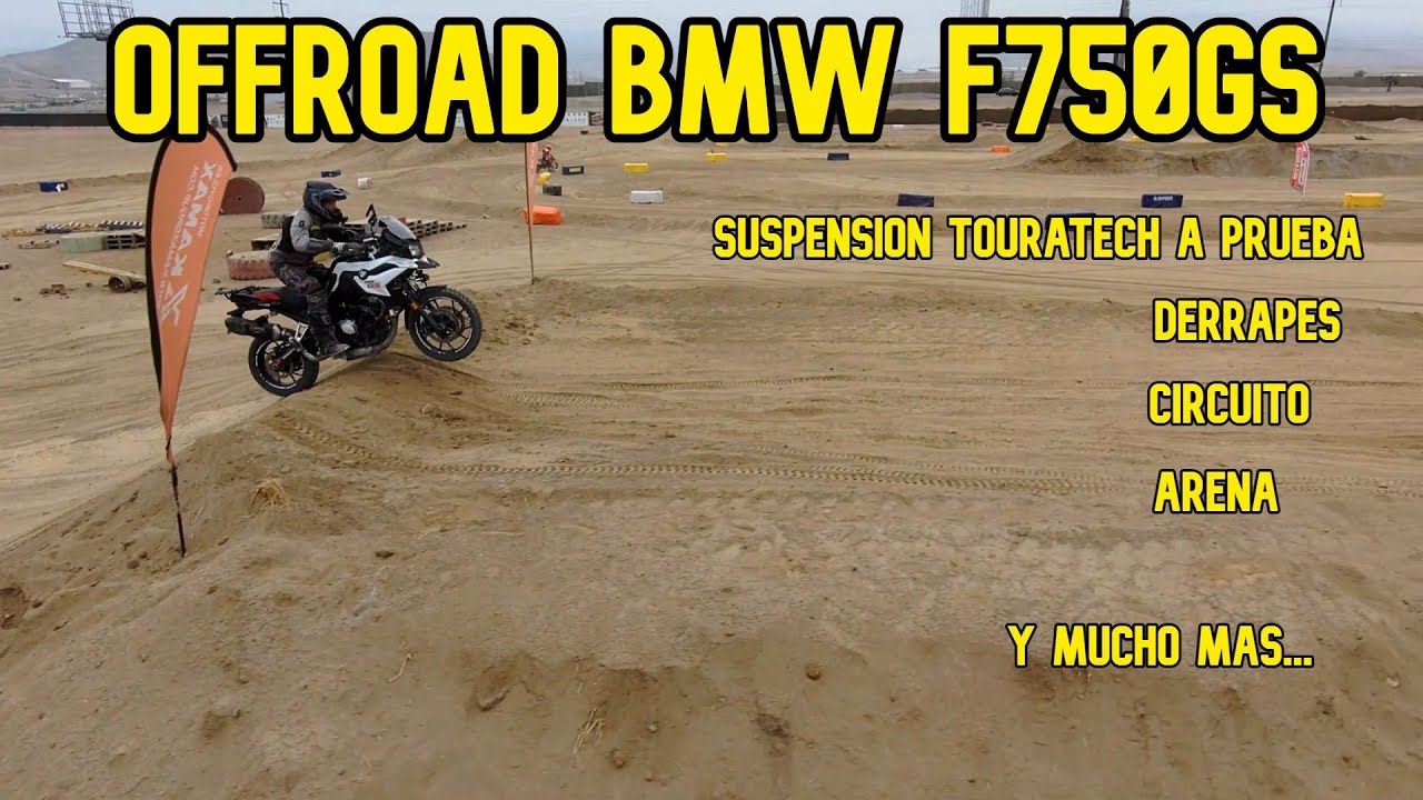 BMW F750GS en OFFROAD y CIRCUITO DE MOTOCROSS. Ponemos al limite las SUSPENSIONES Touratech