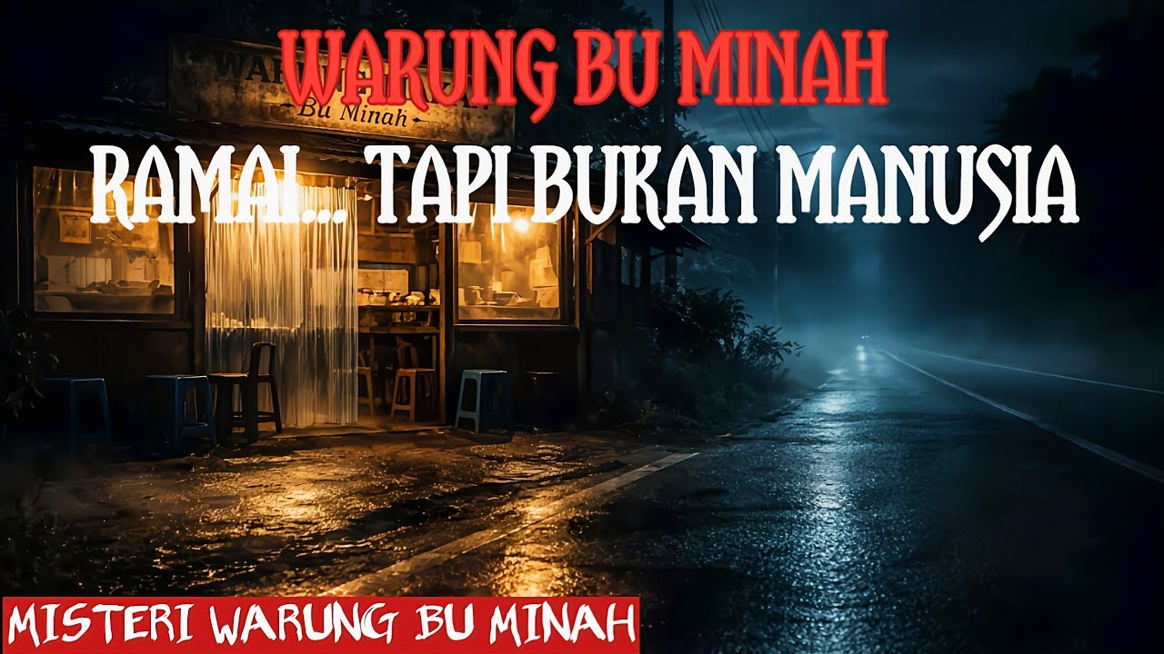 MISTERI WARUNG MAKAN BU MINAH YANG SUKA RAMAI TENGAH MALAM ‼️