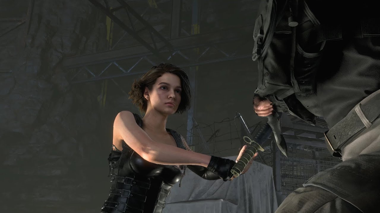Resident Evil 4 Remake - Jill Valentine vs Krauser - Knife fight
