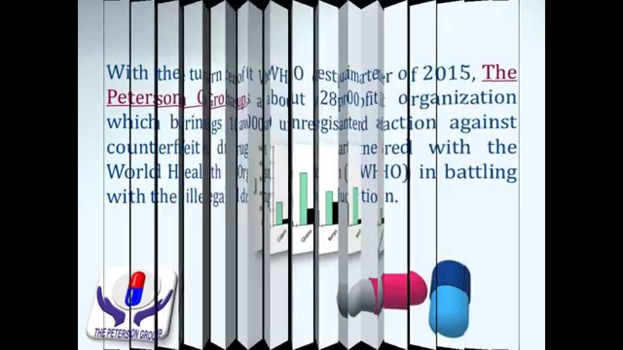 The Peterson Group and WHO to Fight against Drug Counterfeits