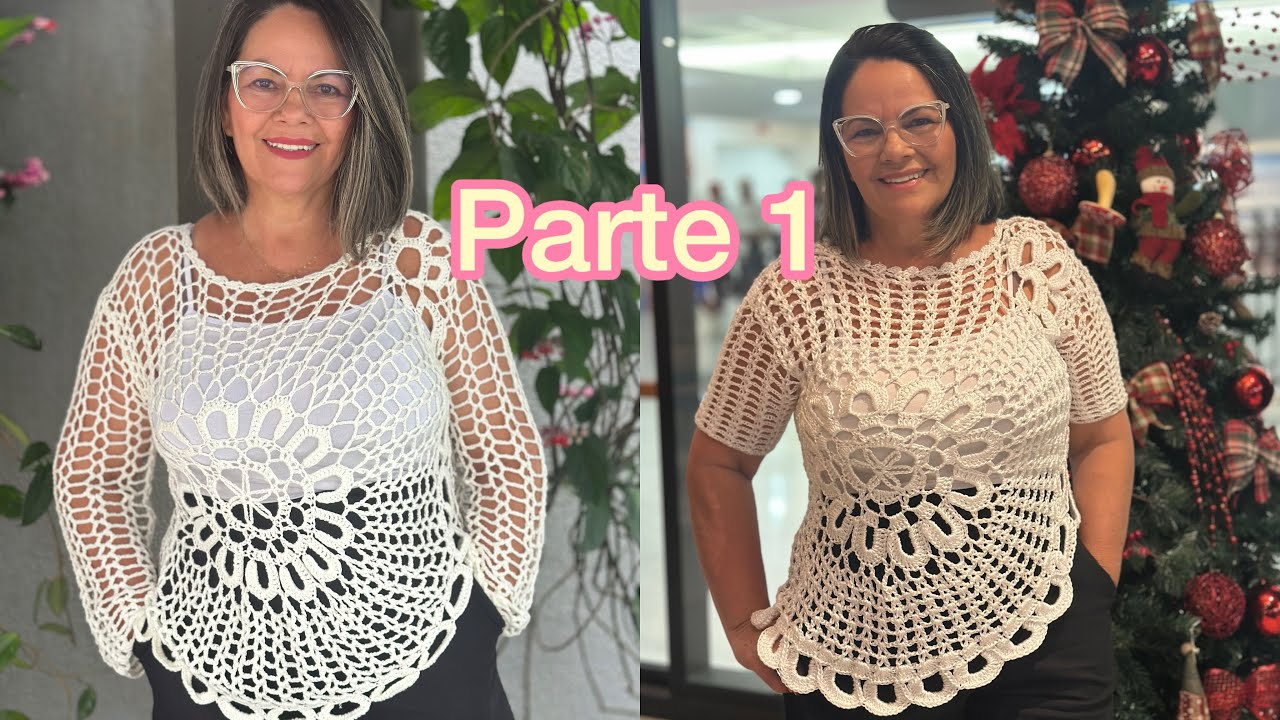 BLUSA DE CROCHE ANA MARIA BRAGA parte 1 