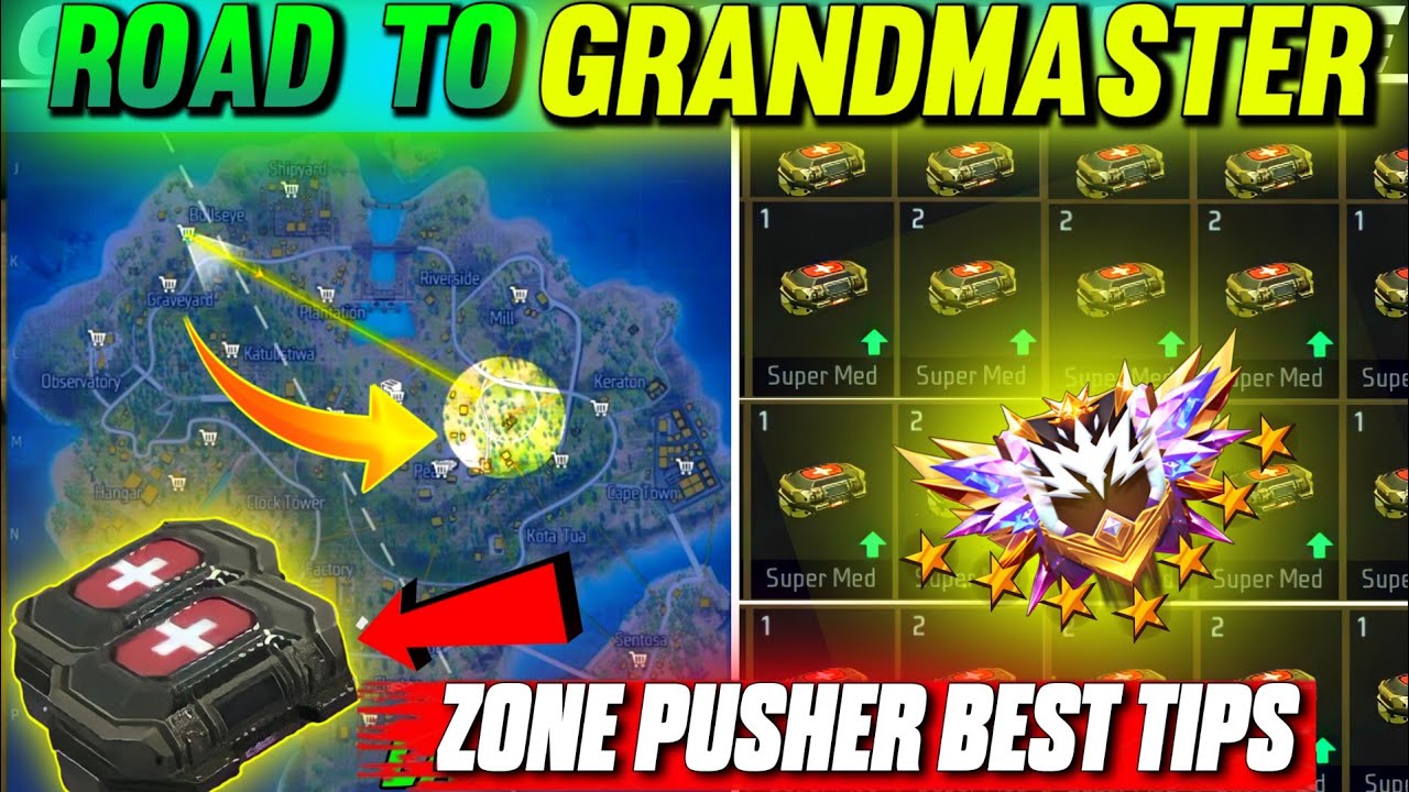 Top 7 Zone Push Tips and Tricks | Win Every Ranked Match | How To Push Rank In Free Fire session 42
