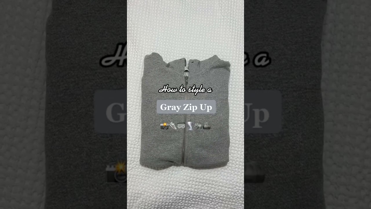 Streetwear Style: Gray Zip Up Hoodie