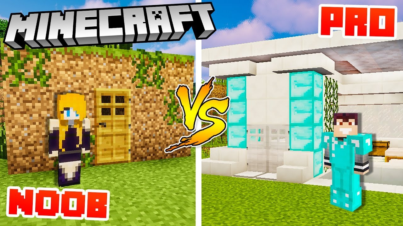 DOMEK PRO VS DOMEK NOOB W MINECRAFT! Wojan i Kati