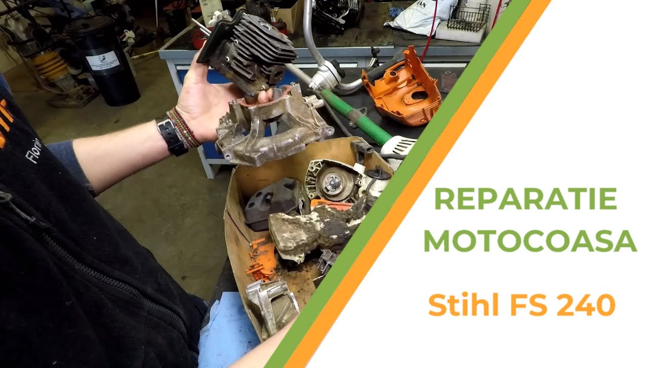 Efectele utilizării necorespunzătoare a motocoasei Stihl FS 240 - reparație