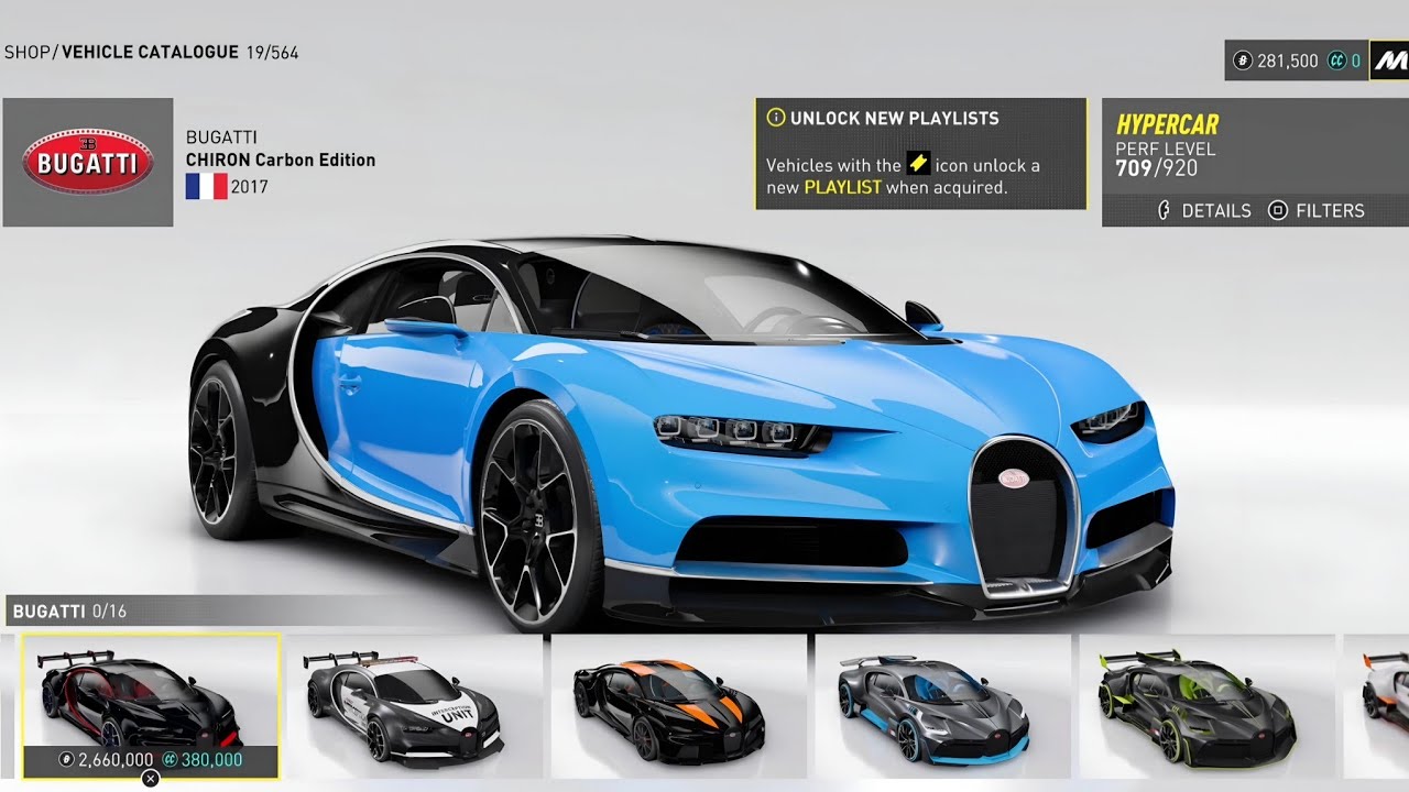 The Crew Motorfest (2023) - BUGATTI All Cars Showcase
