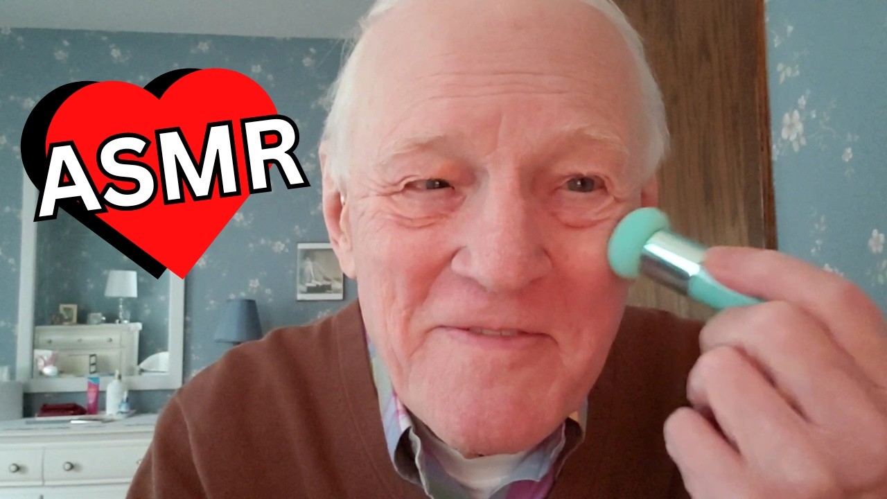 ASMR Skincare Haul Unboxing Tapping & Scents with Grandpa + Wholesome Message (SLEEP) 🥰💤