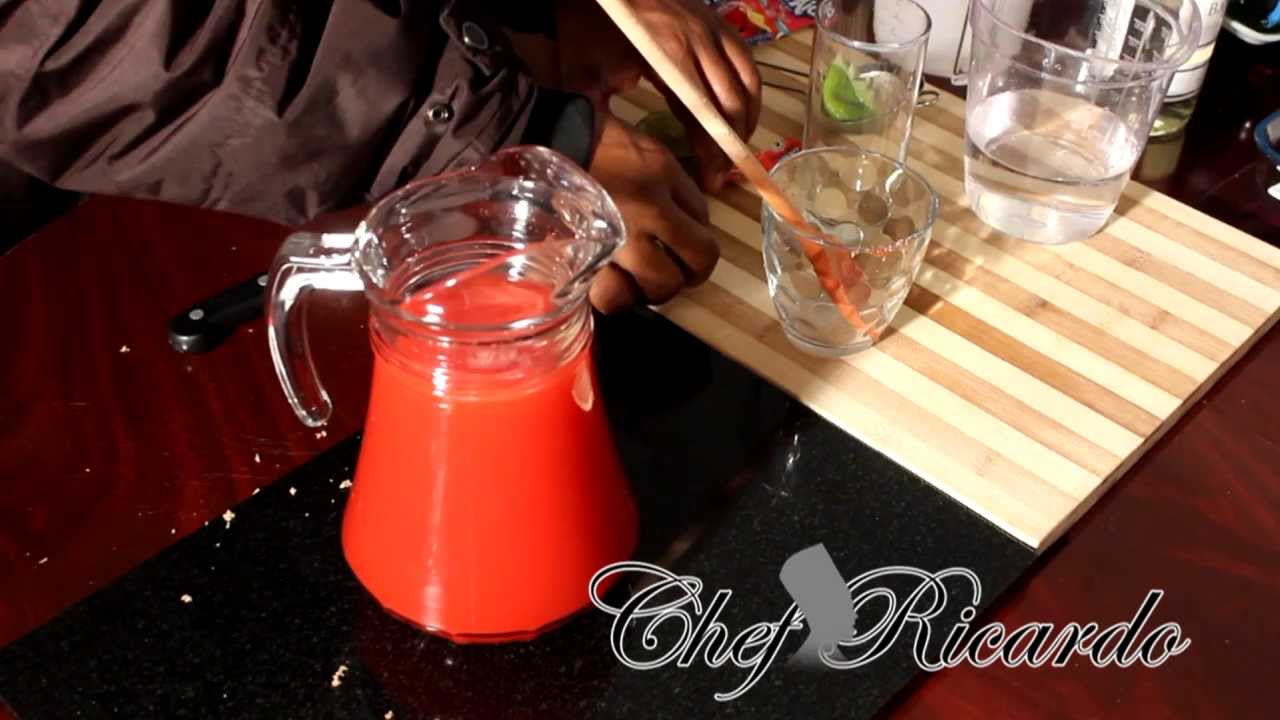 Jamaica Cool-Aid Drink With Lemon | Recipes By Chef Ricardo