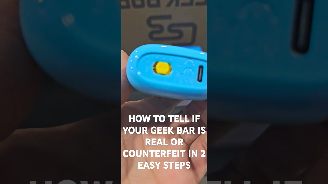 How to tell if my geek bar is real or fake #love #vape #texas #usa #youtube #music #funny #gaming