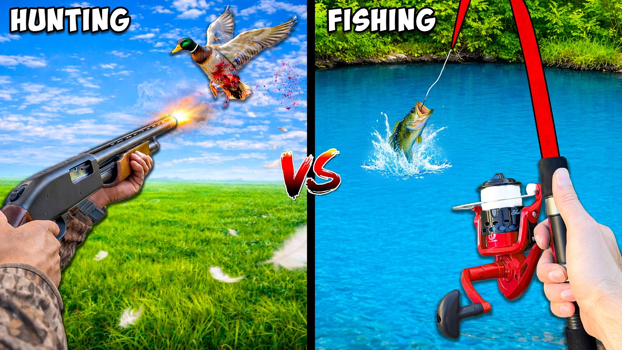 Hunting vs Fishing Challenge
