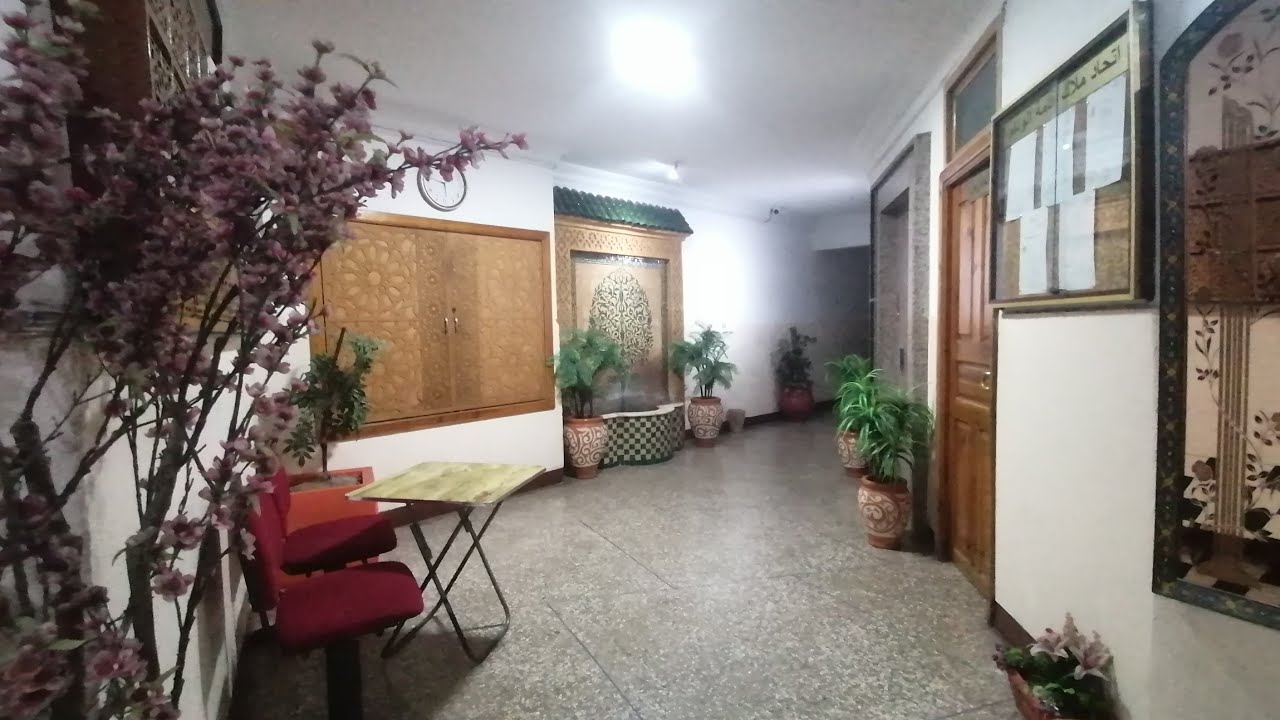 الرباط:ديور الجامع:شقة للبيع🏢غرفتين.وصالون،بالمصعد والكراج👍❤️