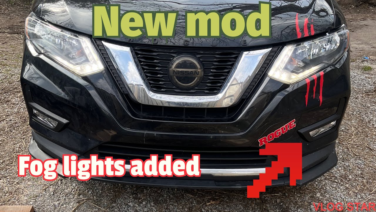 Fog light installation on my 2020 Nissan Rogue part 1 #diy #nissan #nissanrogue