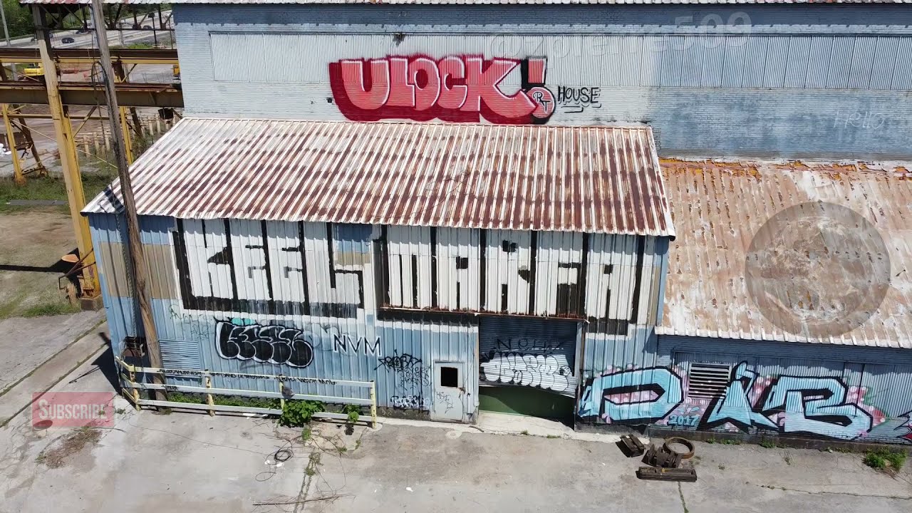 EXPLORING ABANDONED FACTORY BUILDINGS IN CHATTANOOGA WITH MY DRONE INSIDE AND OUT  GANG GRAFFITI