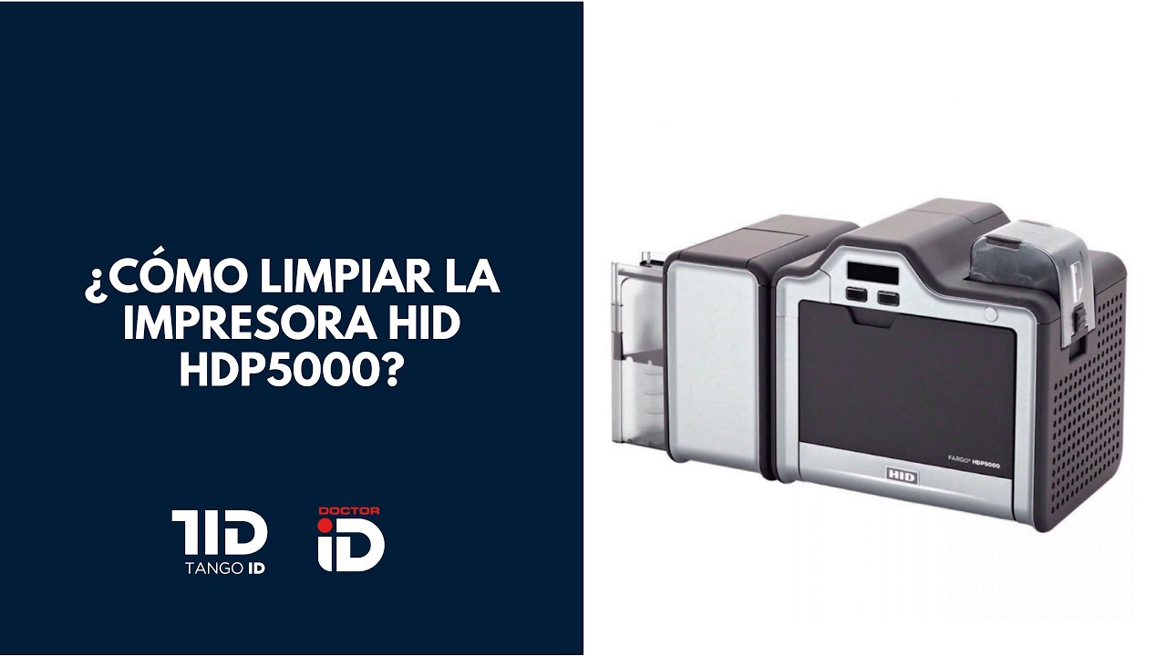 ¿Cómo limpiar la impresora HID HDP5000?