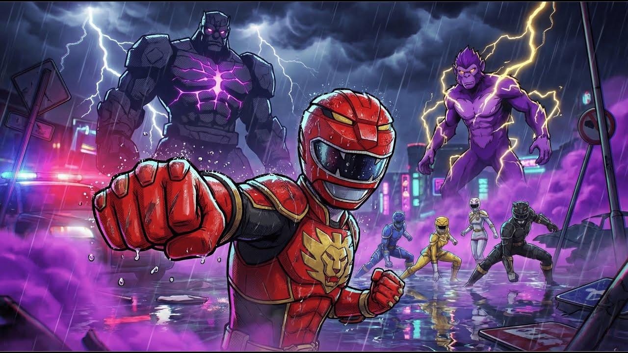 NEO-CITY Turns to Stone… Then the Rangers Transform (Part 1) | Spider-Verse Style
