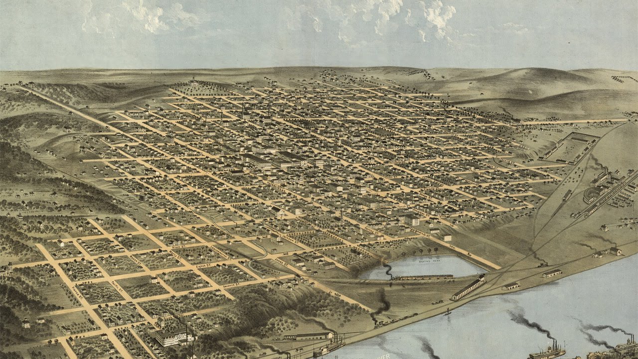 Omaha Nebraska History and Cartograph (1868)