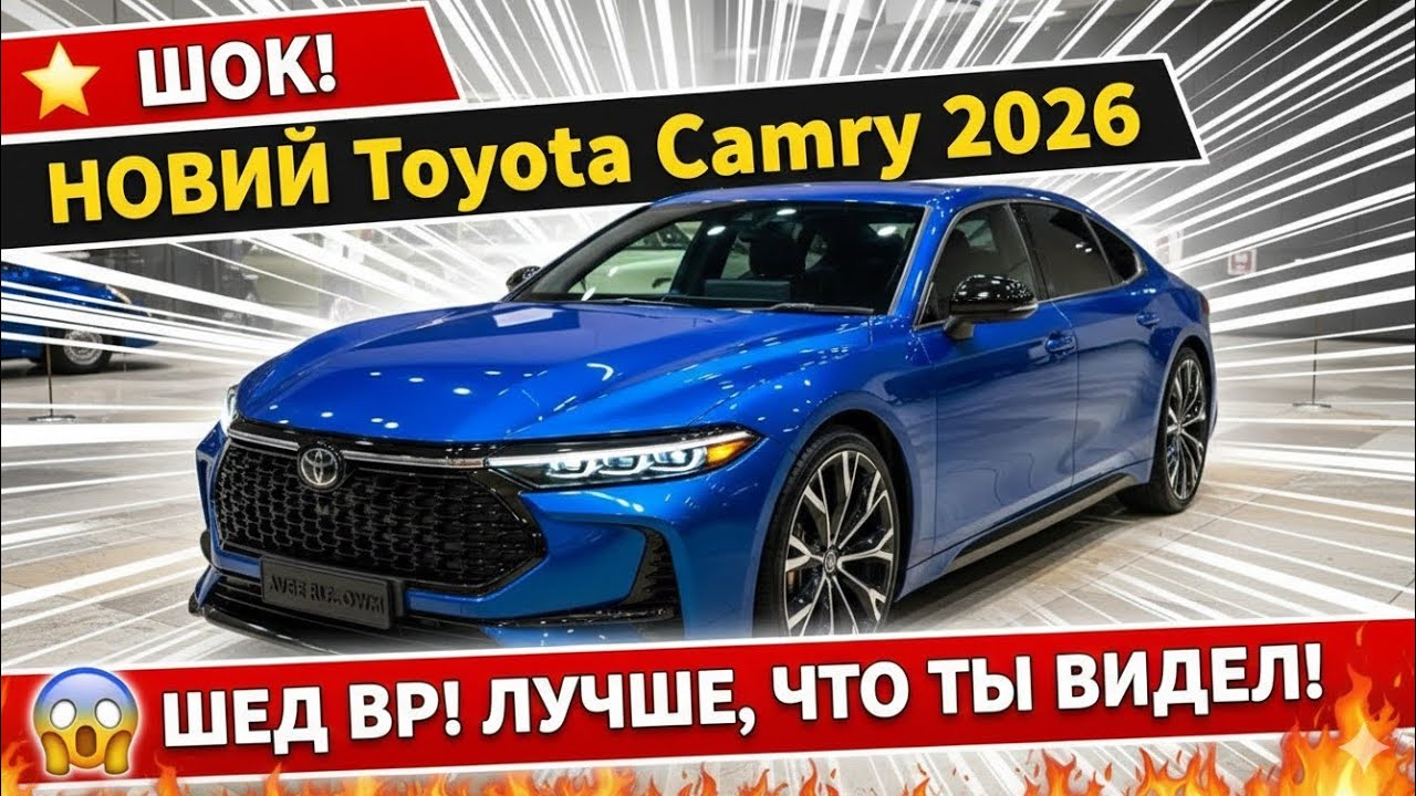 Toyota Camry 2026 Полный Обзор Новый Дизайн Гибрид Технологии Комфорт Бизнес Класса