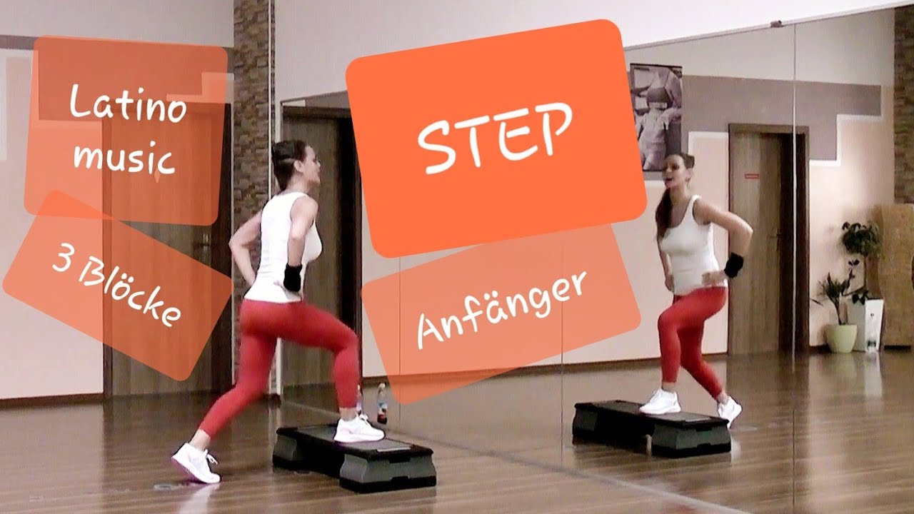 Einfache Stepchoreo OHNE WERBUNG für Anfänger Latinmusic 129 bpm Easy Step Beginner, Schwitzgarantie