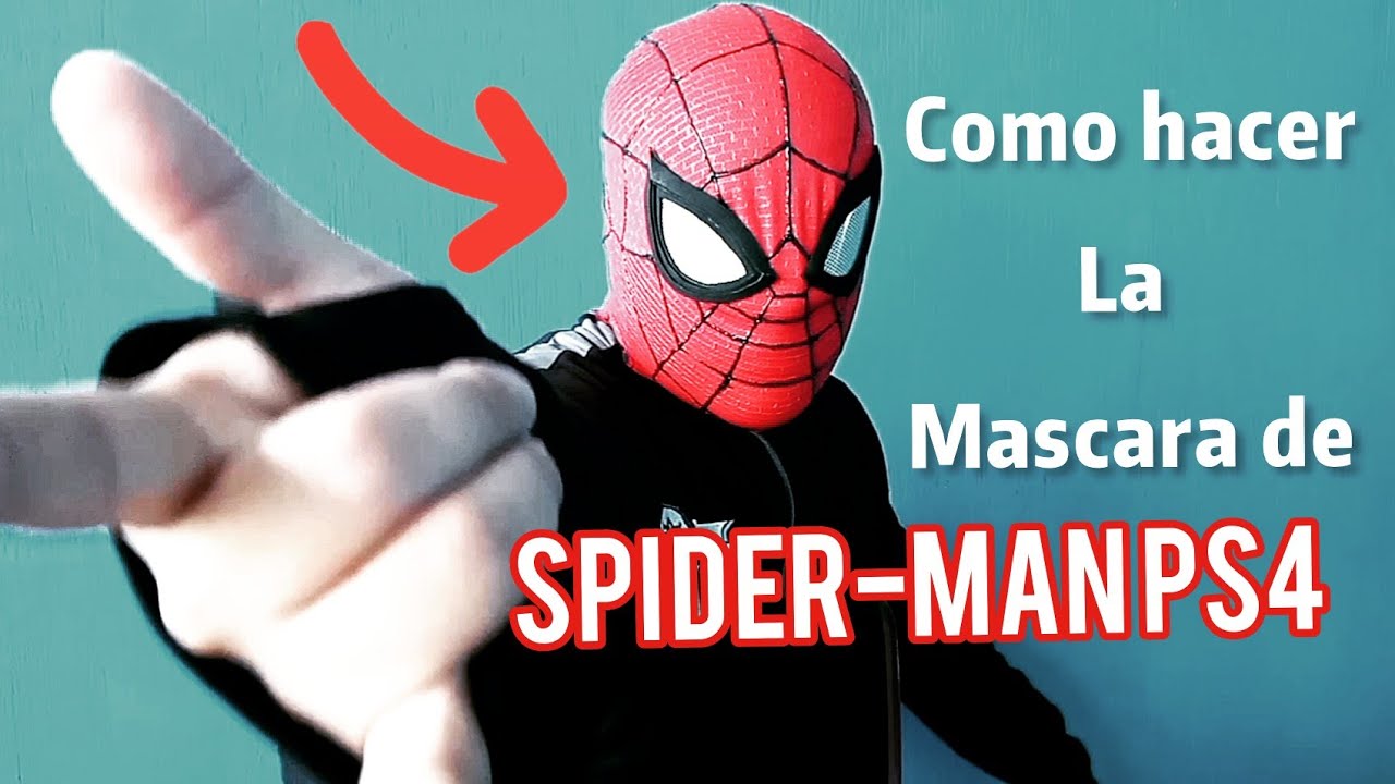 como hacer la máscara de Spider-Man ps4| tutorial completo| Barry Bryan Chacach