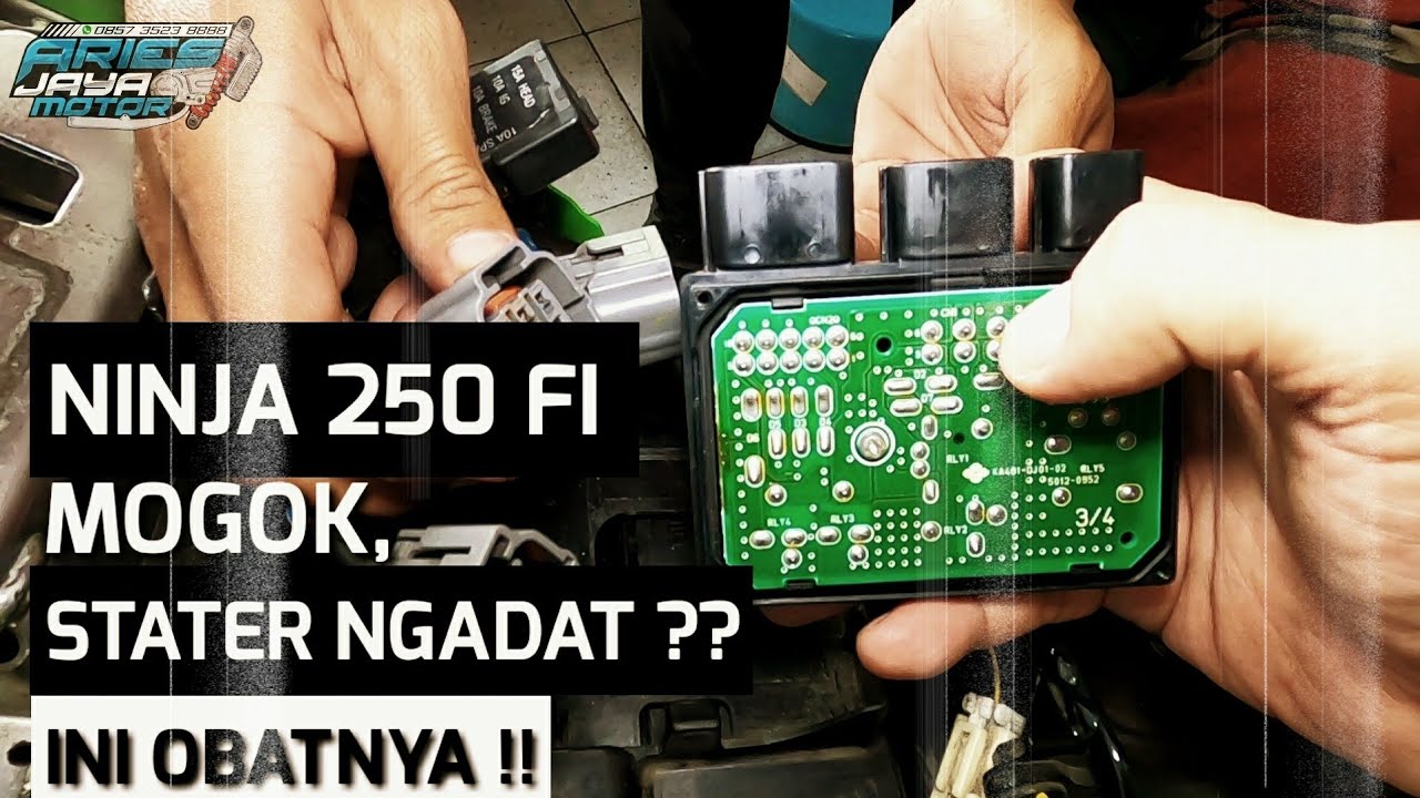 CONTOH MENANGANI NINJA 250 fi YANG MOGOK | TIDAK BISA DI STARTER