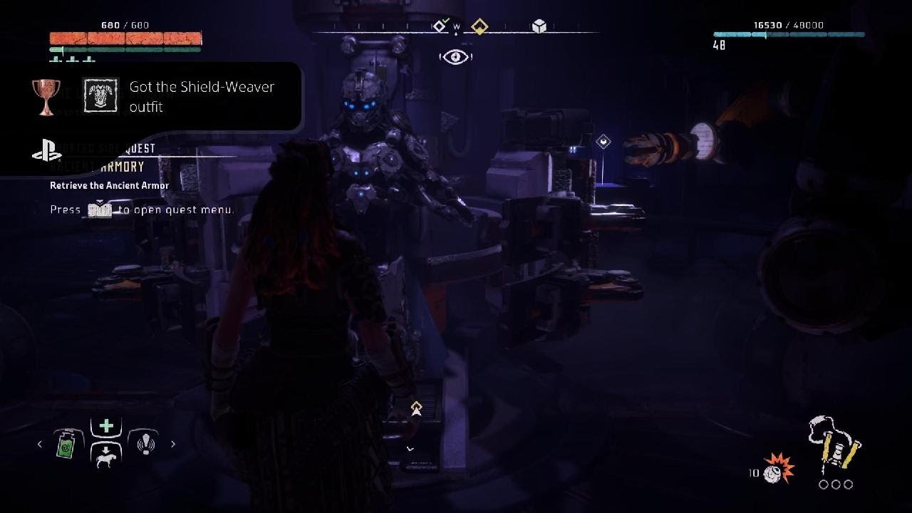 Horizon Zero Dawn: Got the Shield-Weaver outfit