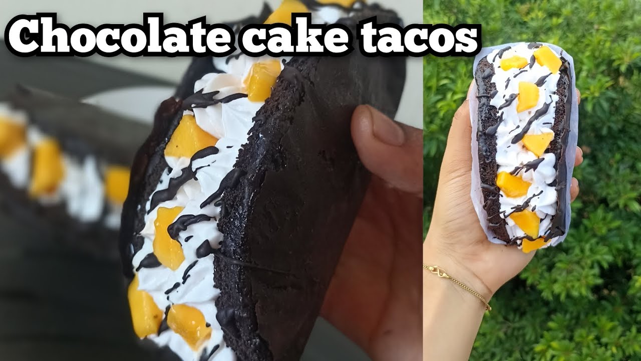Chocolate cake tacos/ How to make cake tacos/ chocolate cake tacos recipe