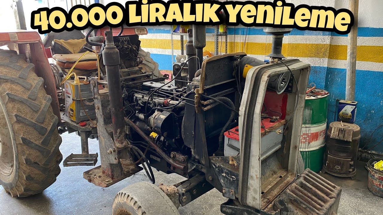 MASSEY FERGUSON 266 GOLD REKTEFE OLDU. MF 135 VE HAŞMET AĞA'NIN BAKIMI VE TEMİZLİĞİ. SANAYİ VLOG.