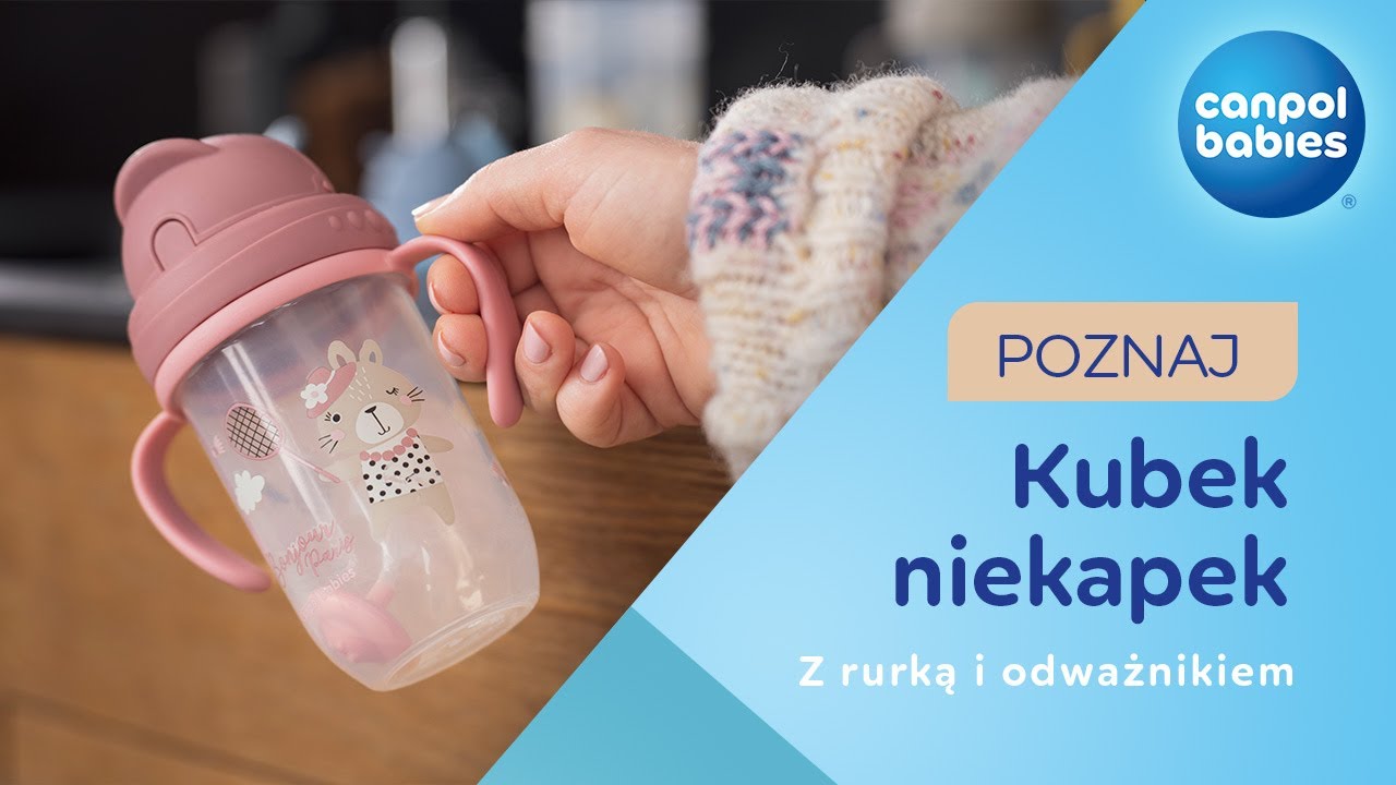 Kubek niekapek z rurką i odważnikiem - Canpol babies💙