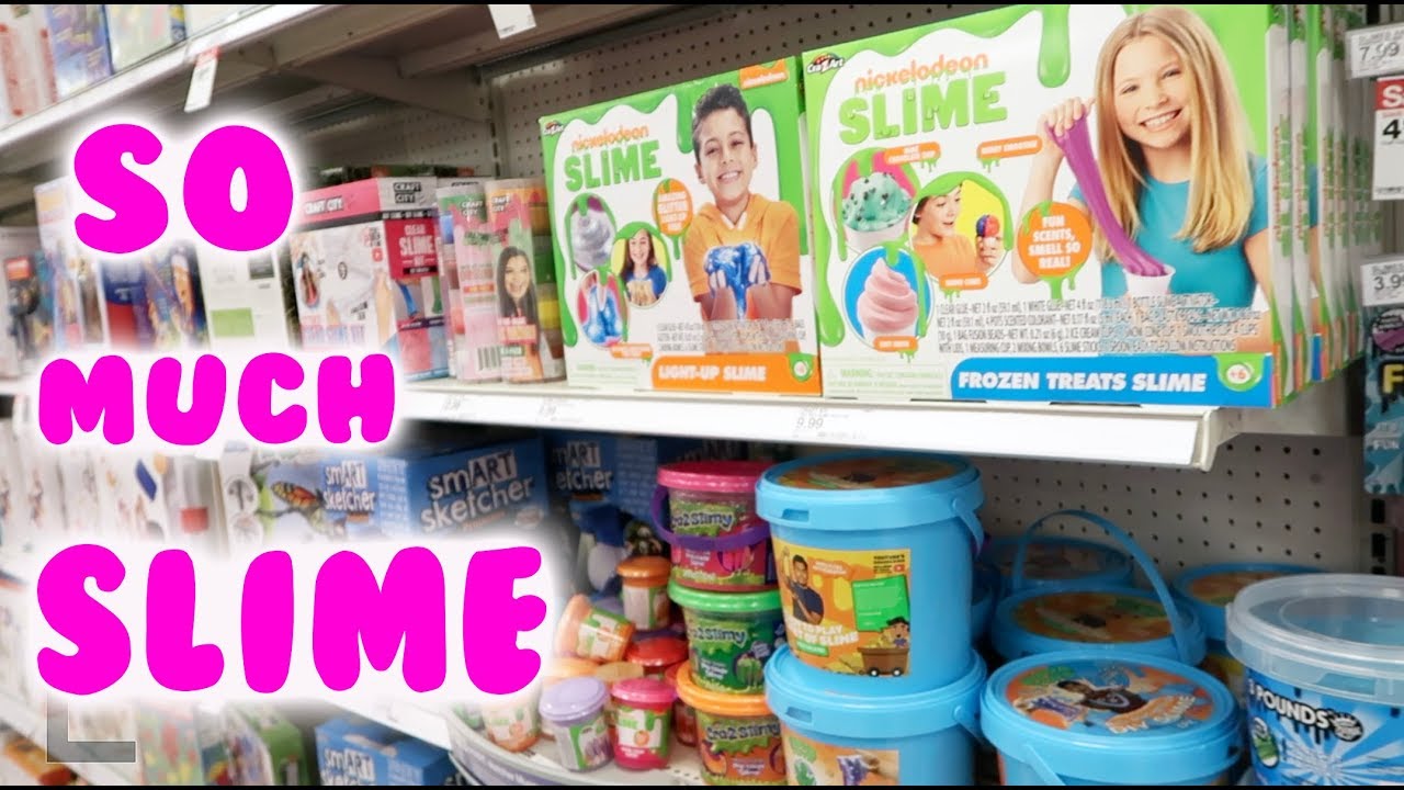 LIGHT UP SLIME AT TARGET and so many different kinds of slime and squishies!