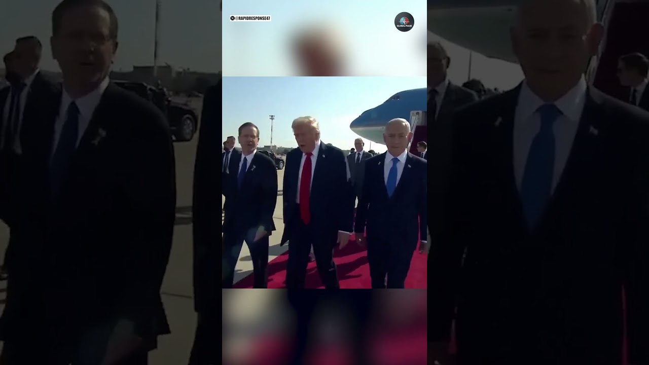 Trump Lands in Israel | Red Carpet Welcome as Hostages Return from Gaza