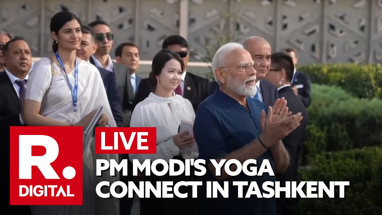 LIVE: PM Modi Joins Special Yoga Event in Tashkent | Uzbekistan Visit