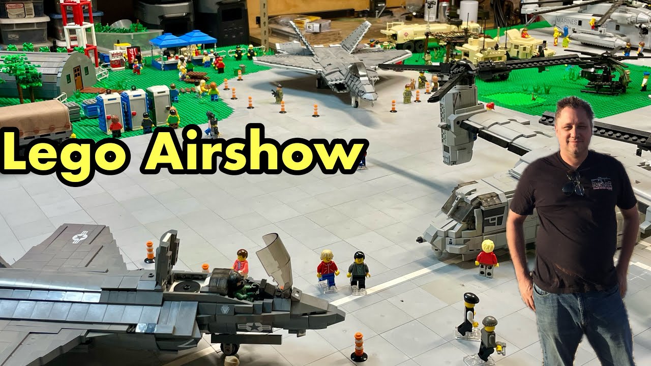 Gigantyczny pokaz lotniczy z klock&oacute;w Lego
