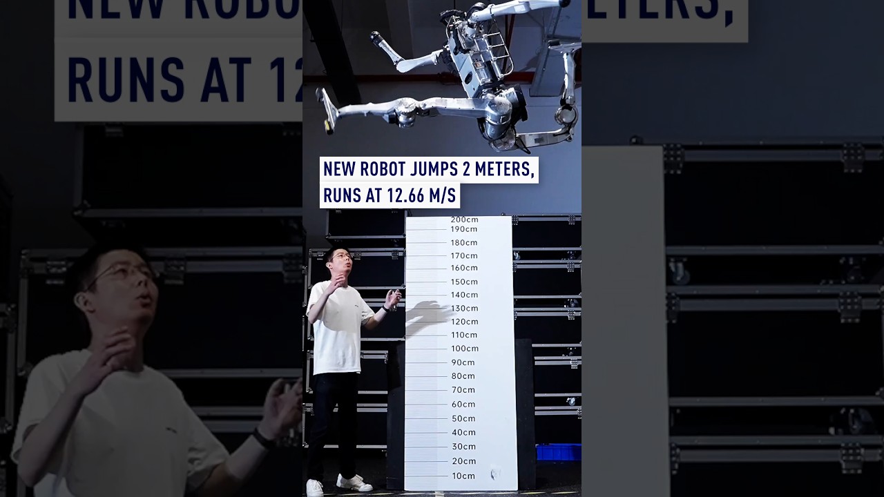 Chinese company unveils robot that jumps 2 meters